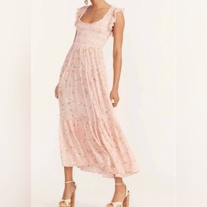 LoveShackFancy Chessie Dress size small